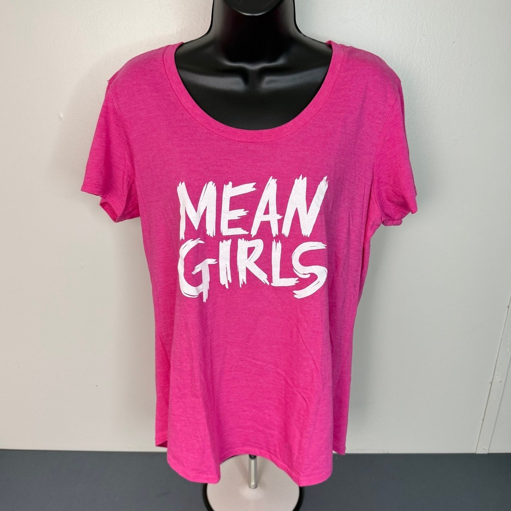 Mean Girls T-Shirt Womens XL Pink Graphic Tee Creative Goods Movie Merch